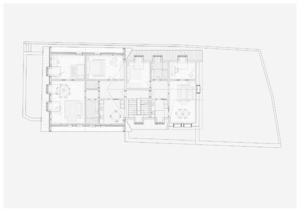 Dachgeschoss Plan Wettbewerb Kronengasse in Sempach