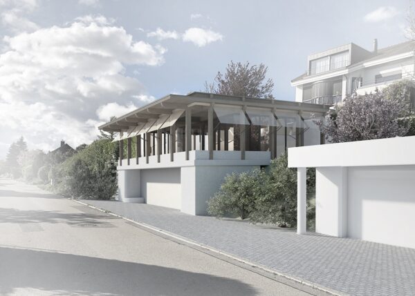 Aussenvisualisierung Wohnpavillon Eichberg Eich