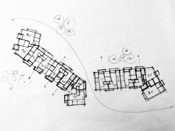 Skizze Studienauftrag Eggenhof Luzern